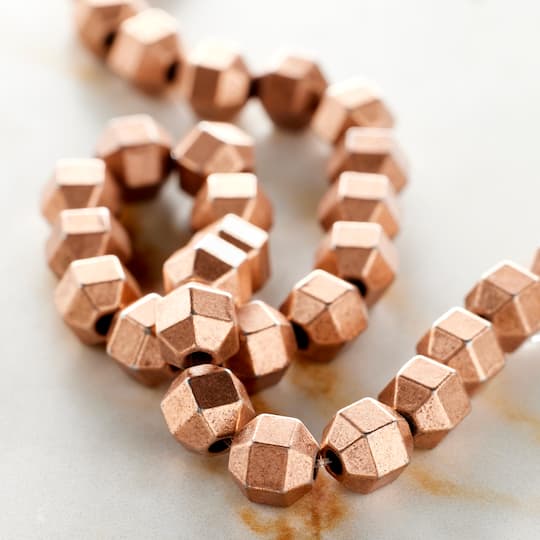 12 Pack: Bronze Metal Rondelle Beads, 6mm by Bead Landing™